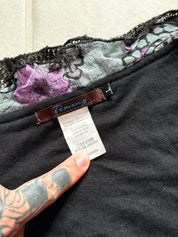vintage Timing brand Y2K romantic goth knit top (S)