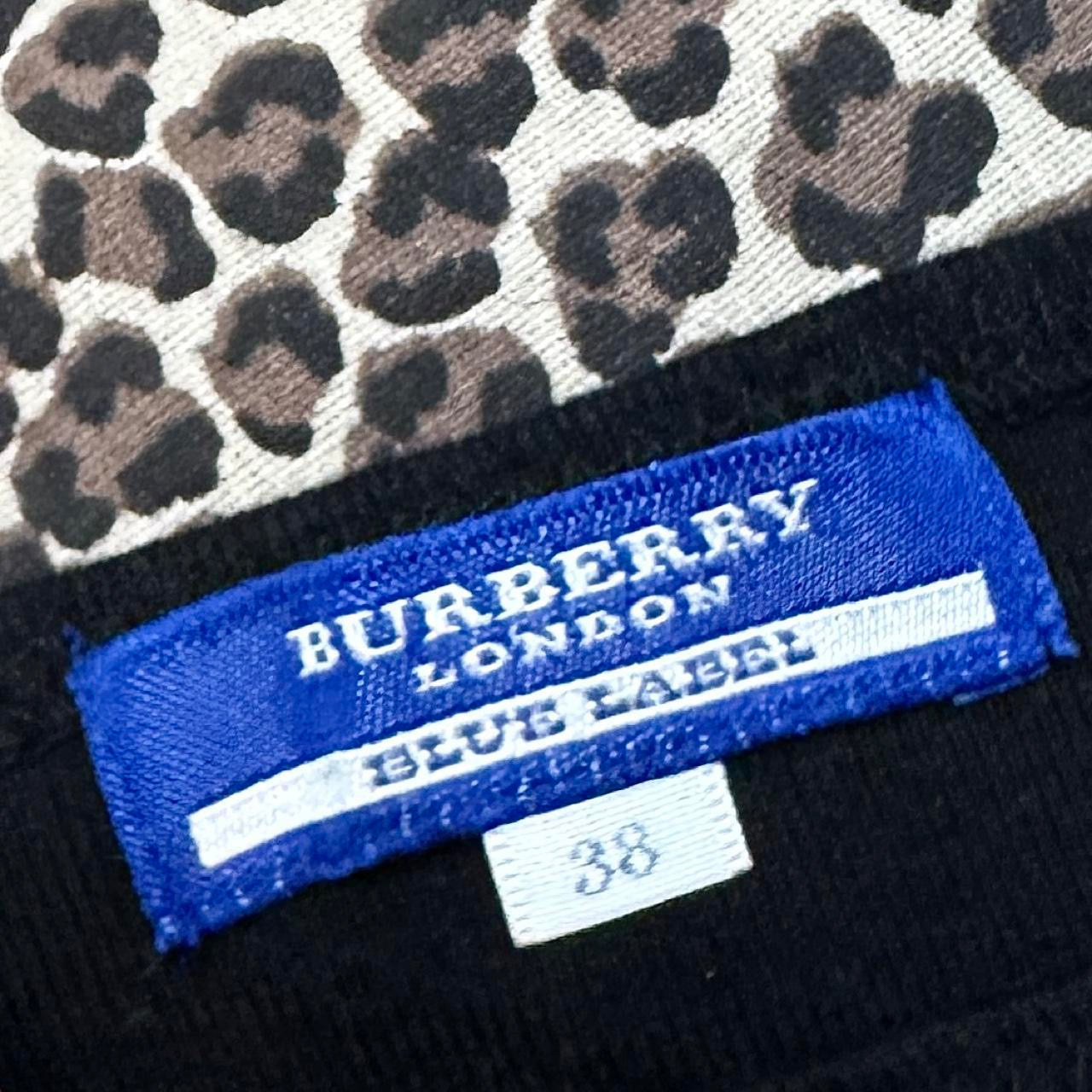 Burberry Blue Label Varsity Graphic Studded Cap Sleeve Tee (S)