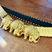 Vintage Gold Elephant Belt