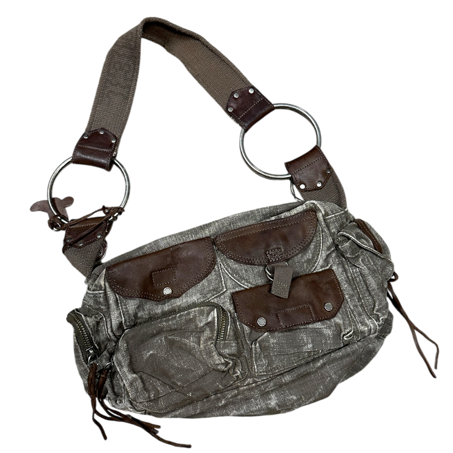 Vintage Diesel Hoop Utility Army Shoulder Bag