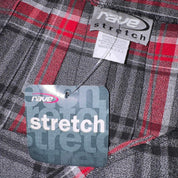 90s Rave Plaid Buckle Mini Skirt (XS)