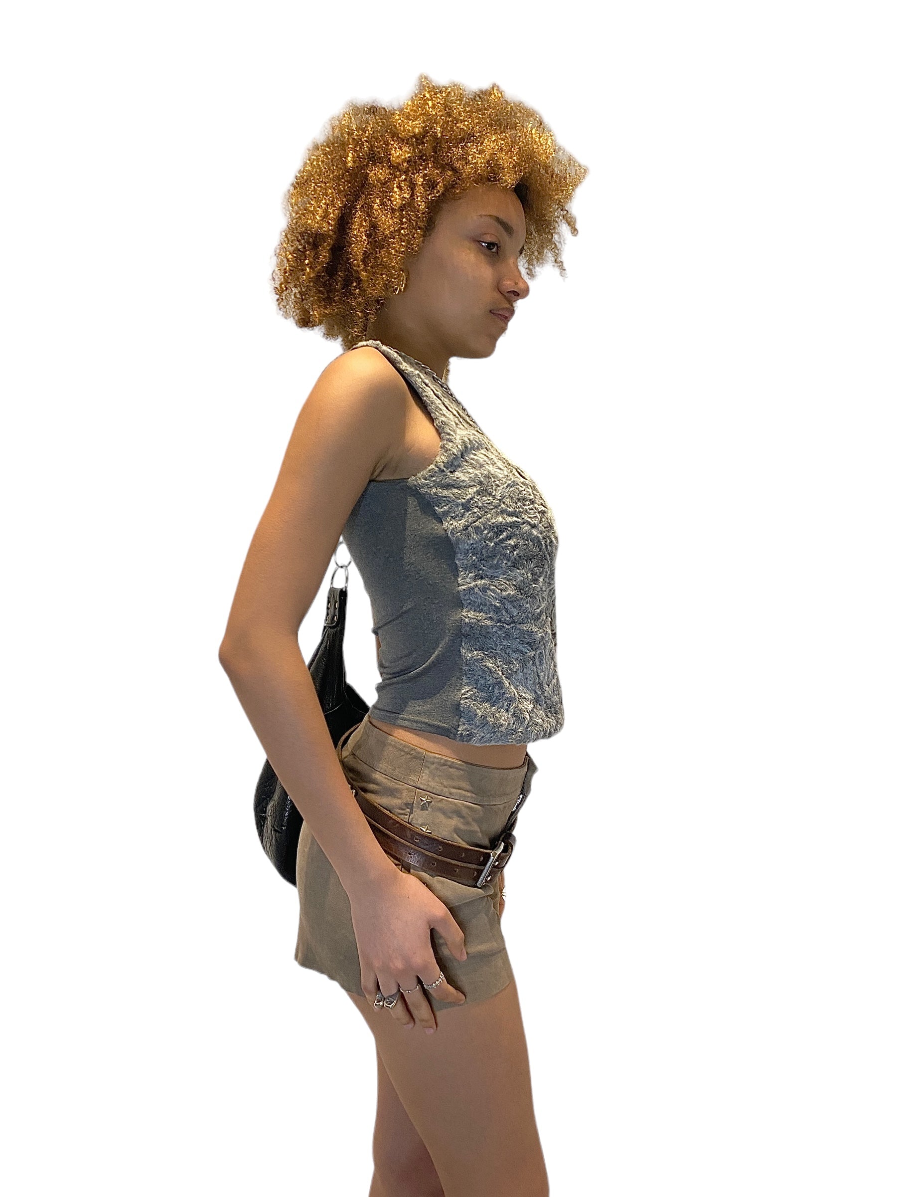 Morgan de Toi 90's Fur Vest top (XS)