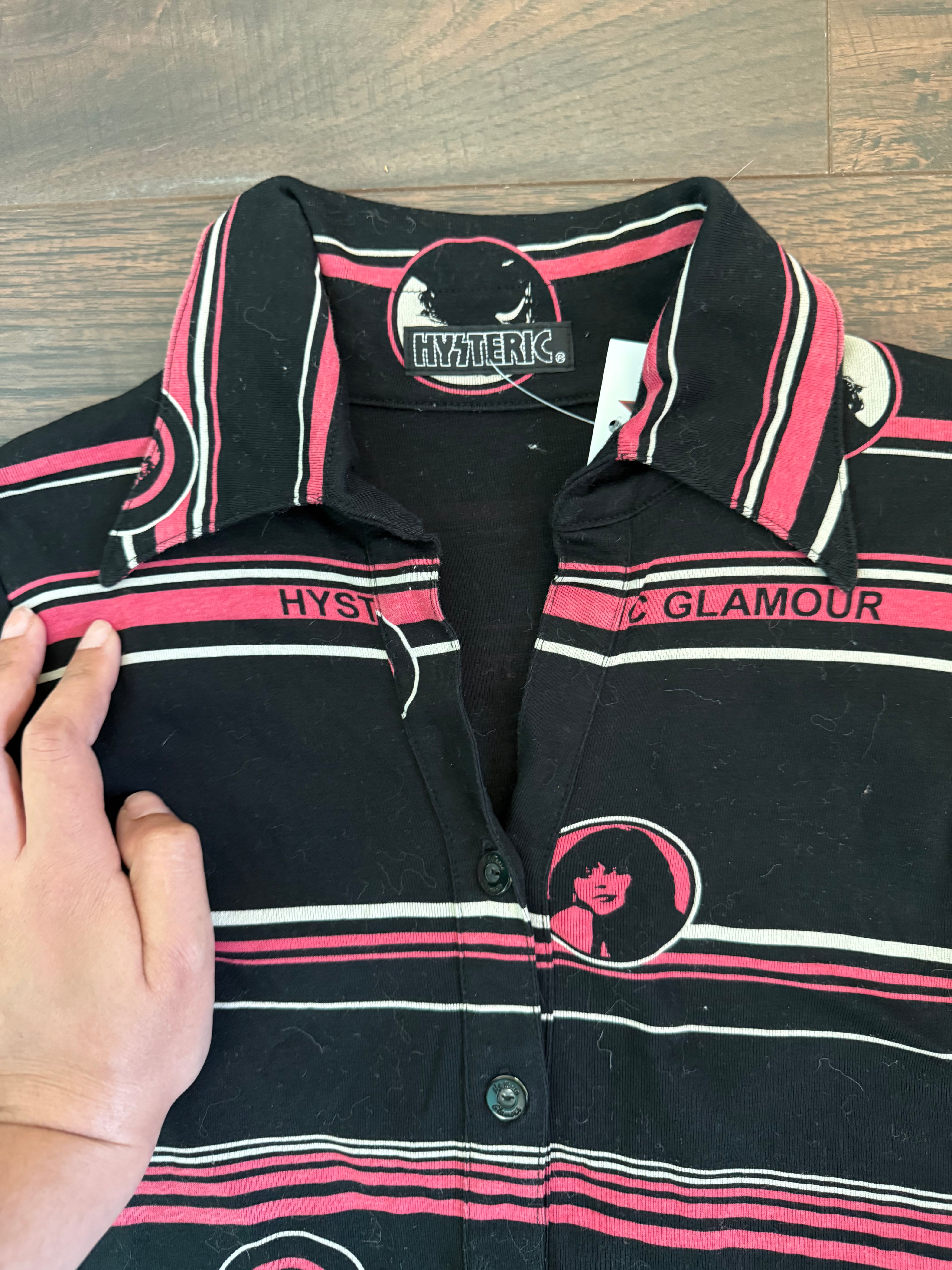Rare Hysteric Glamour Striped Top (S)