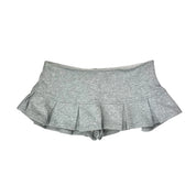 Grey Pleated Mini Skort (XS-S)