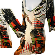 Save the queen abstract mini dress (S)