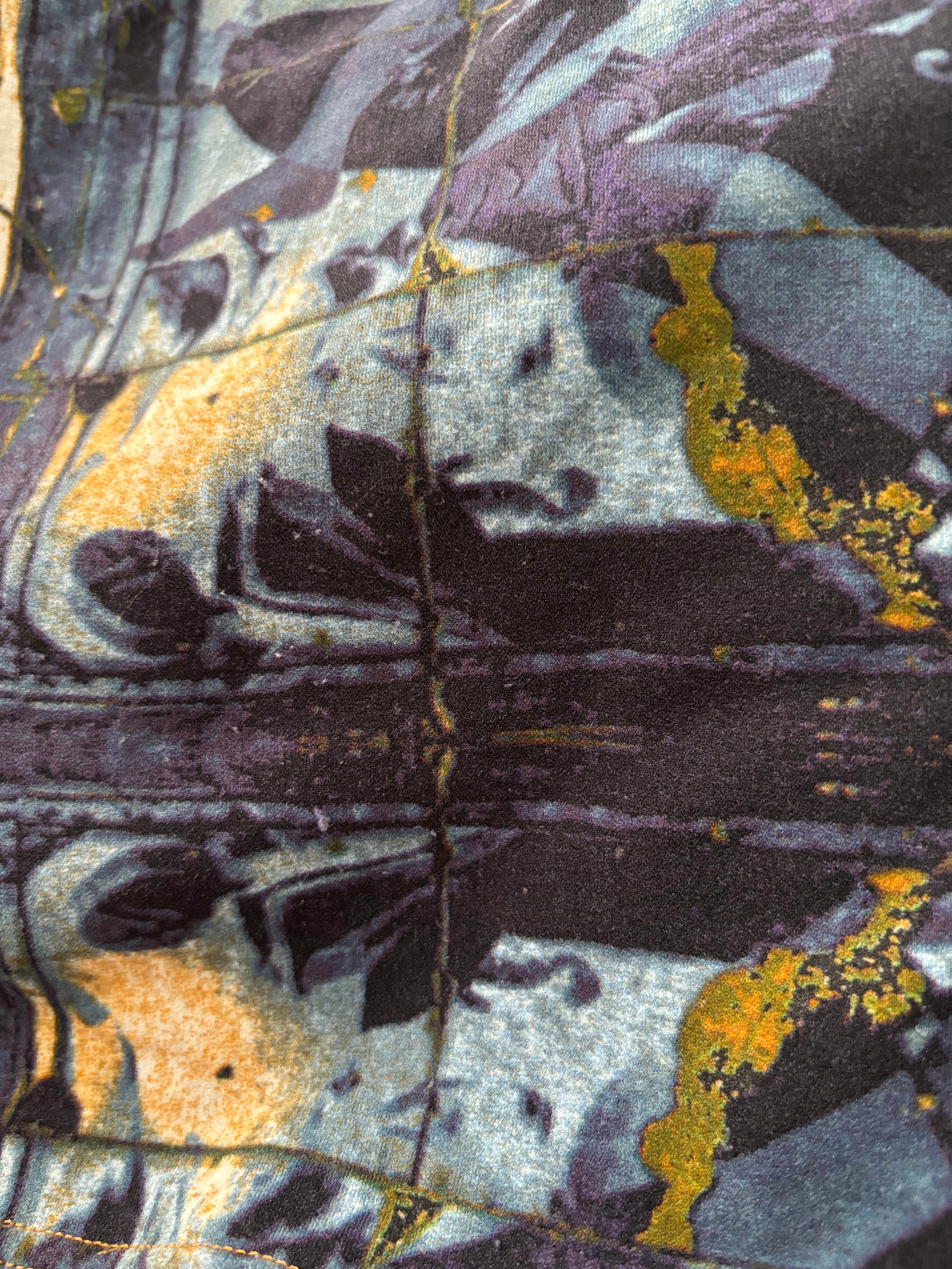 JPG Jeans Mesh Graphic Top (M/L)