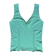 Roberto Cavalli Teal Slinky Tank Top (L)