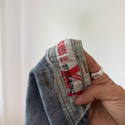 Vintage Italian Denim Pleated Mini Skirt (S)