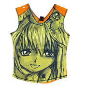 Vintage 00s manga graphic baby tank (M)