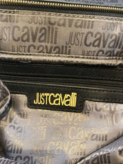 Vintage Just Cavalli Black Leopard Print Shoulder Bag