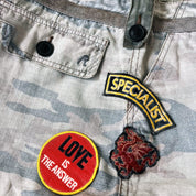 Italian Vintage Camo Skirt (M)