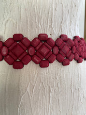 Elastic red belt