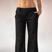 2000s Wool Pinstripe Trousers (XS/S)