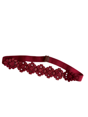 Elastic red belt