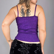 2000s Express Sparkly Silk Knit Cami (S)