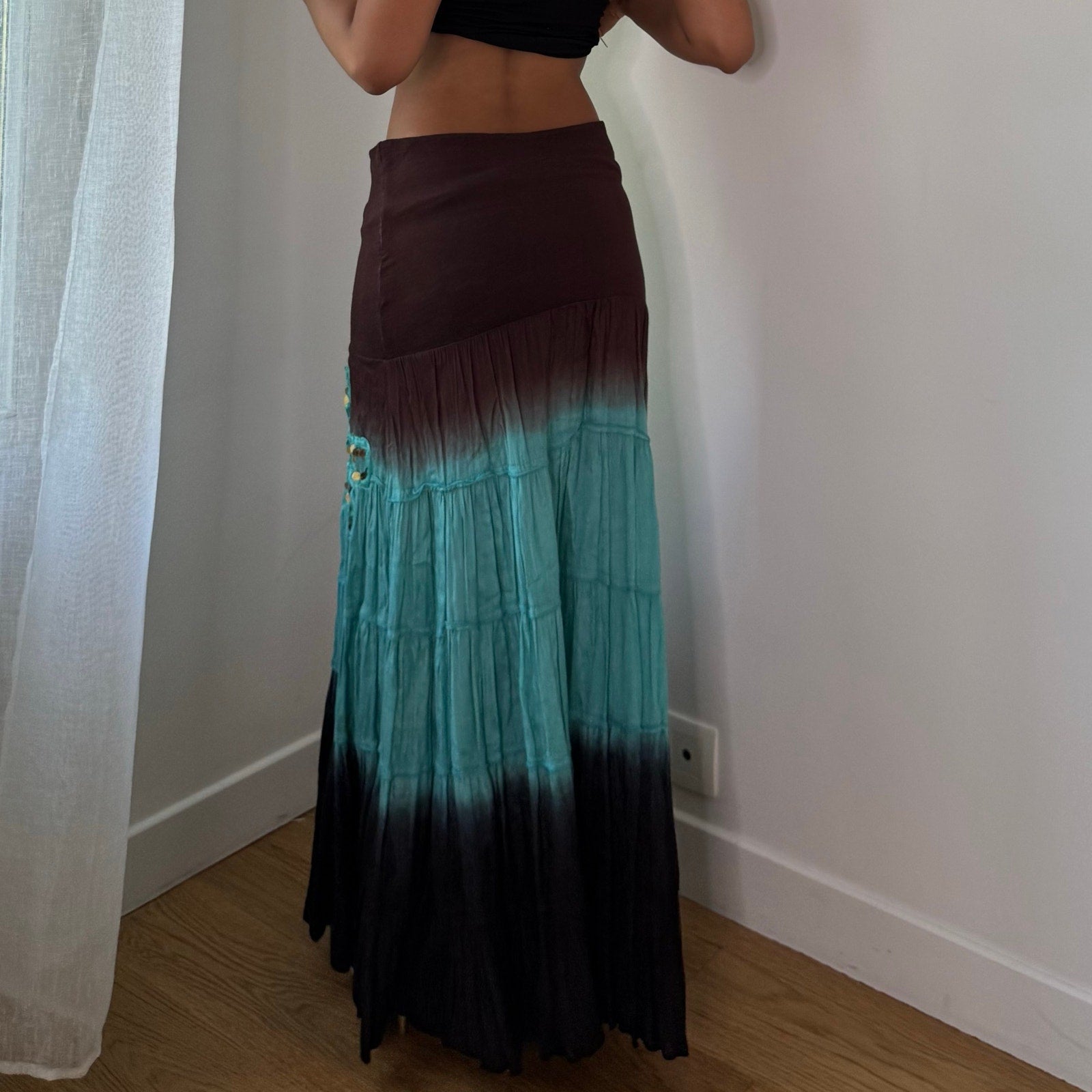 Vintage Extyn Ombre Maxi Skirt (S/M)