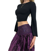 Bebe Batwing Crop Top (XS)