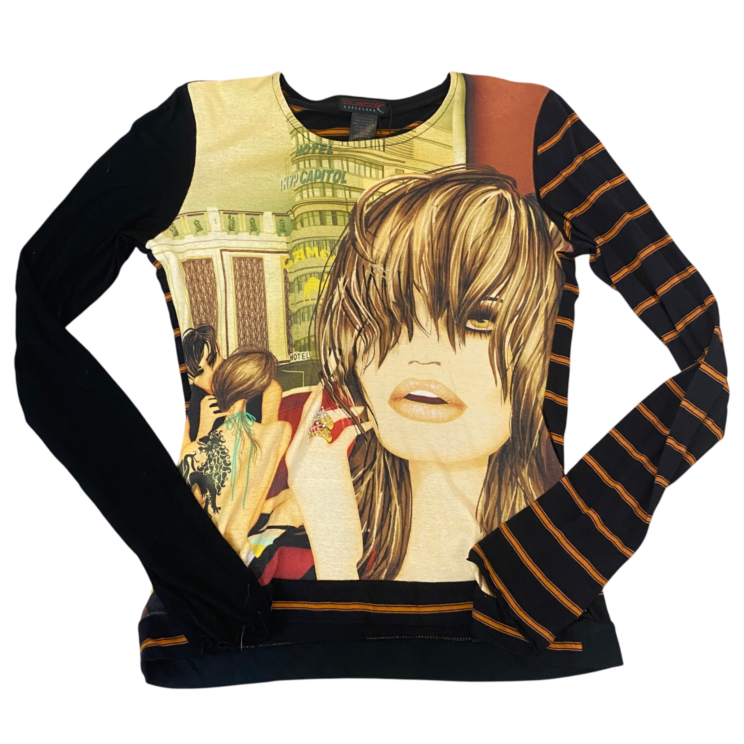 Custo Barcelona Graphic Print Longsleeve (S)