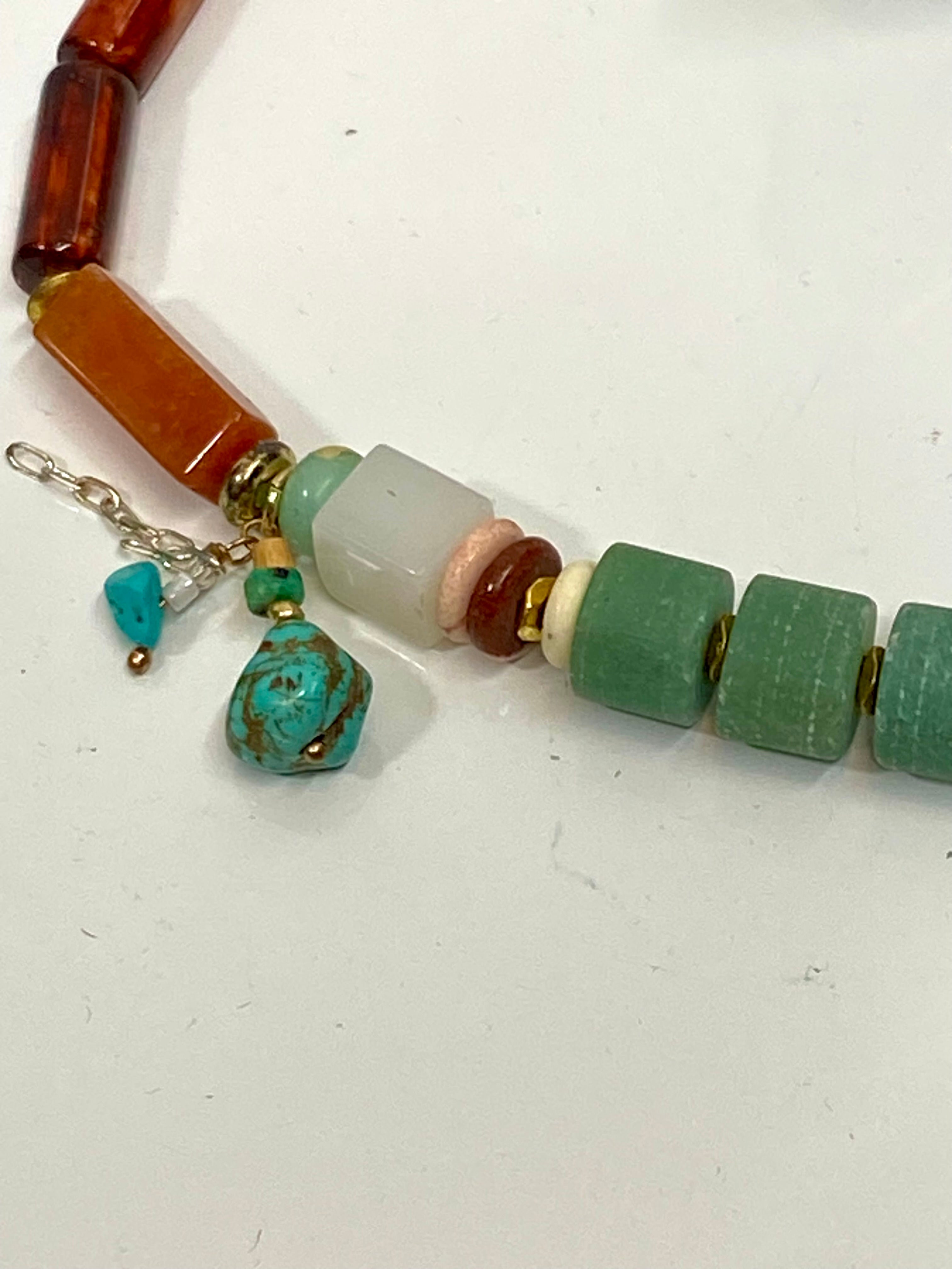 Beads & watch choker