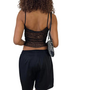Vintage Euro Black Slinky Cami (S)