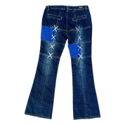 Early 2000s Sporty Lace Up Jeans (M/L)