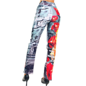 Vintage Funky Graphic Pants (XS/S)