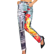 Vintage Funky Graphic Pants (XS/S)