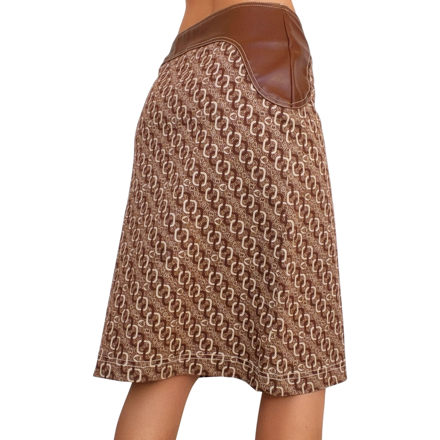 Morgan De Toi Monogram Midi Skirt (S)