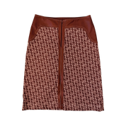 Morgan De Toi Monogram Midi Skirt (S)