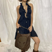 Vintage Thomas Wylde Skull Hobo Bag
