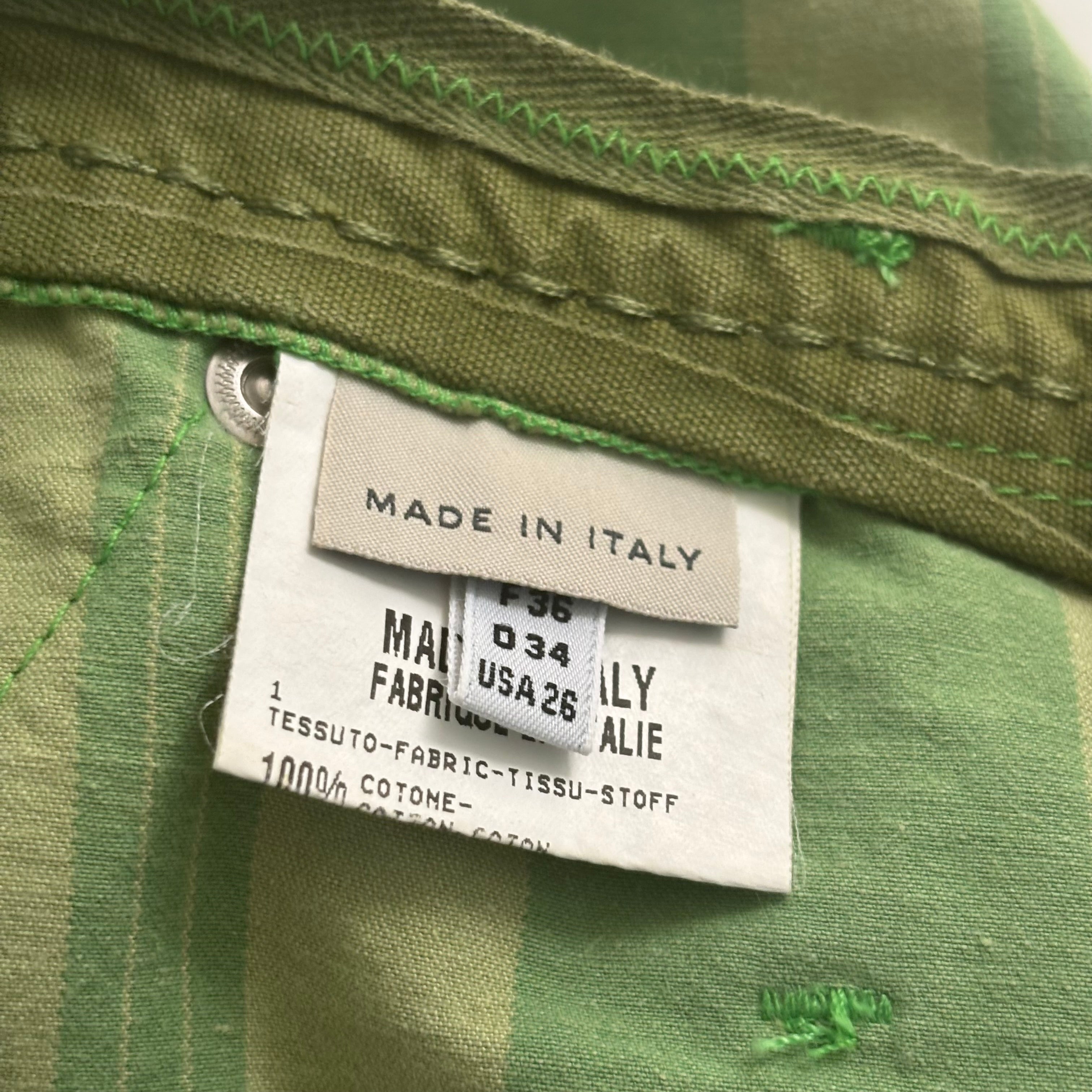 MFG Green Striped Shorts (XS/S)