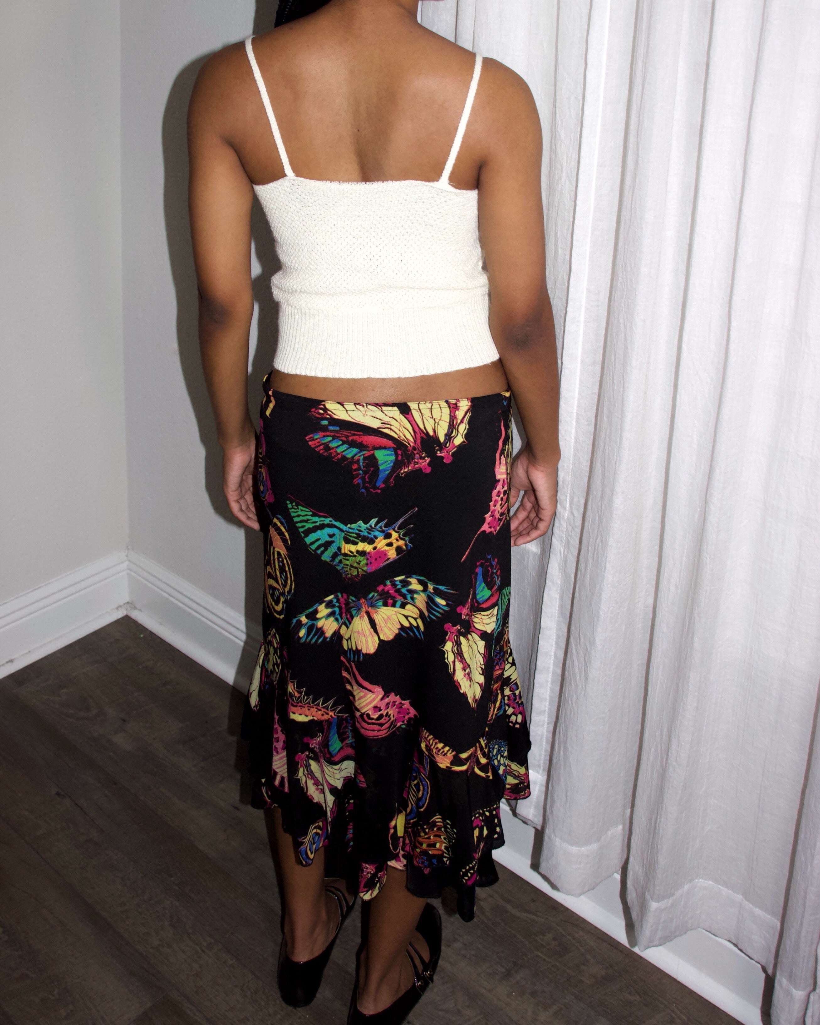 Y2K Euro Morgan de Toi Butterfly Skirt (M)