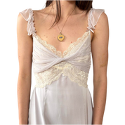 2000s Lilac Maxi Slip Dress (M)