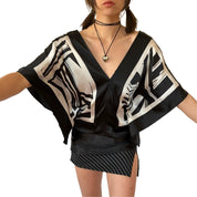 Bebe Silk Y2K Blouse (S)