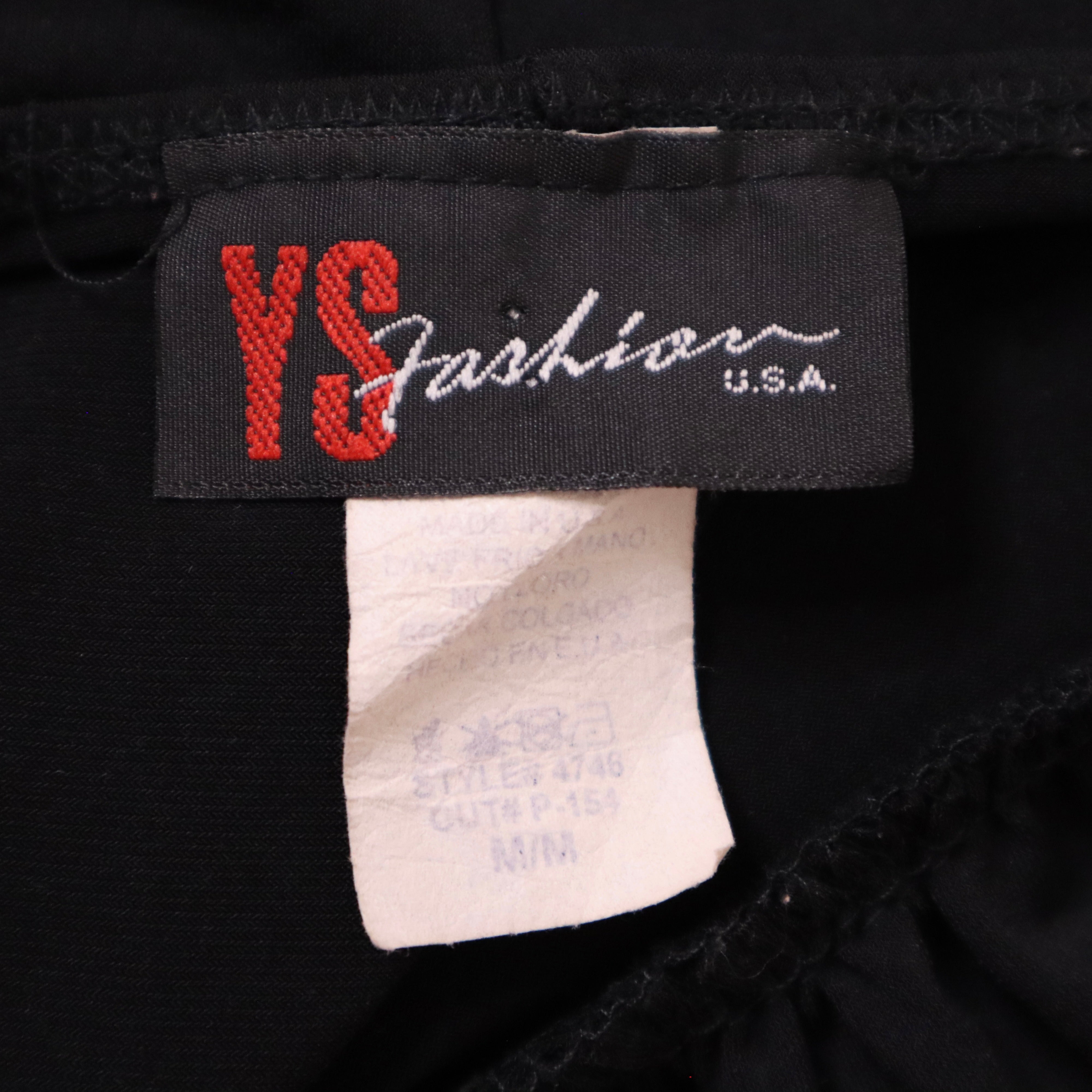 Y2K Black Flower Halter Top (S/M)
