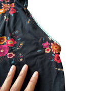 Vintage Floral Keyhole Top (XS/S)