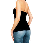 Black Rhinestone Halter Top (XS/S)