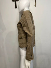 Vintage Beige Military Napoleon Jacket (S)