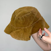 70s Vintage Leather Hat