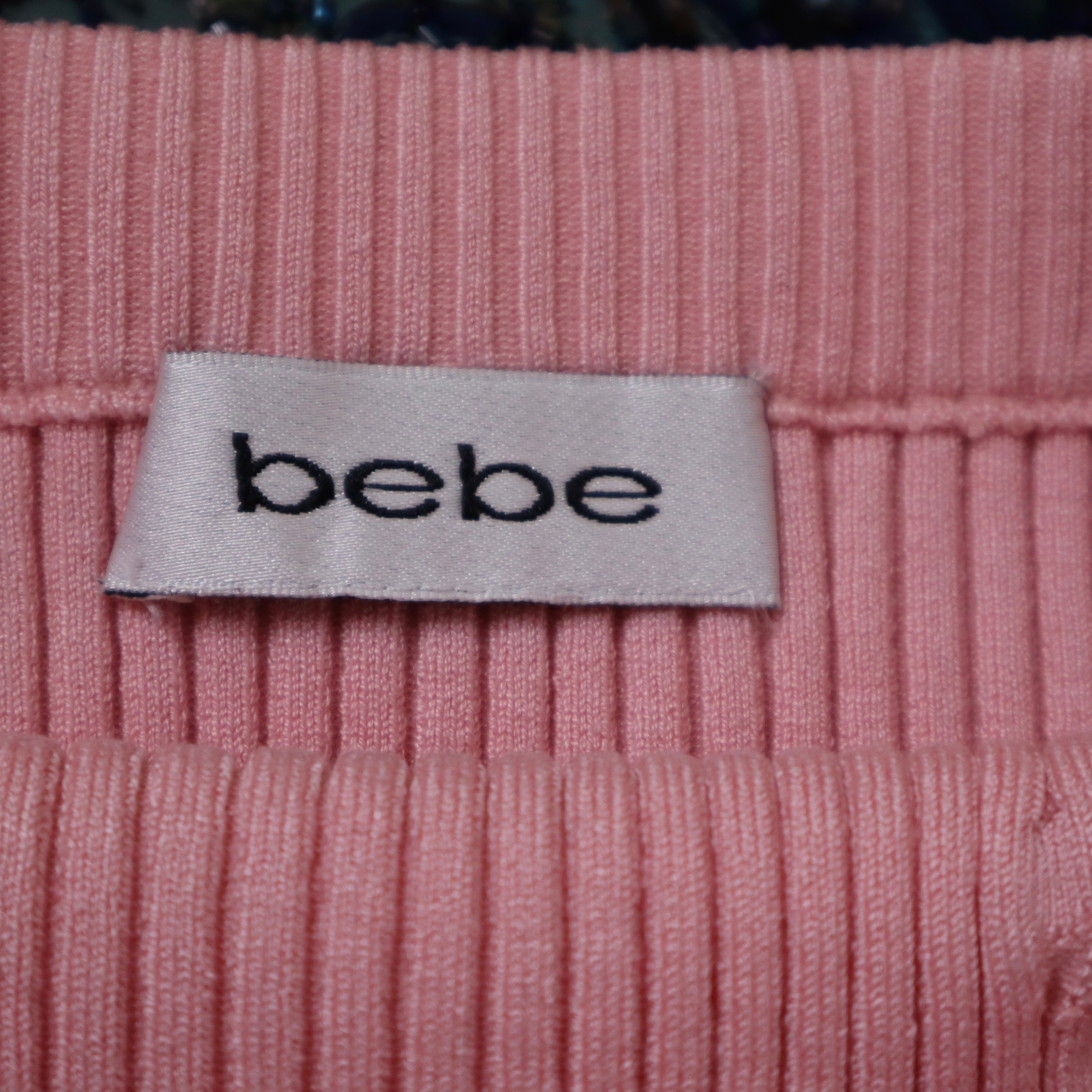 Y2K BEBE Pink Silk Tube Top (XS)