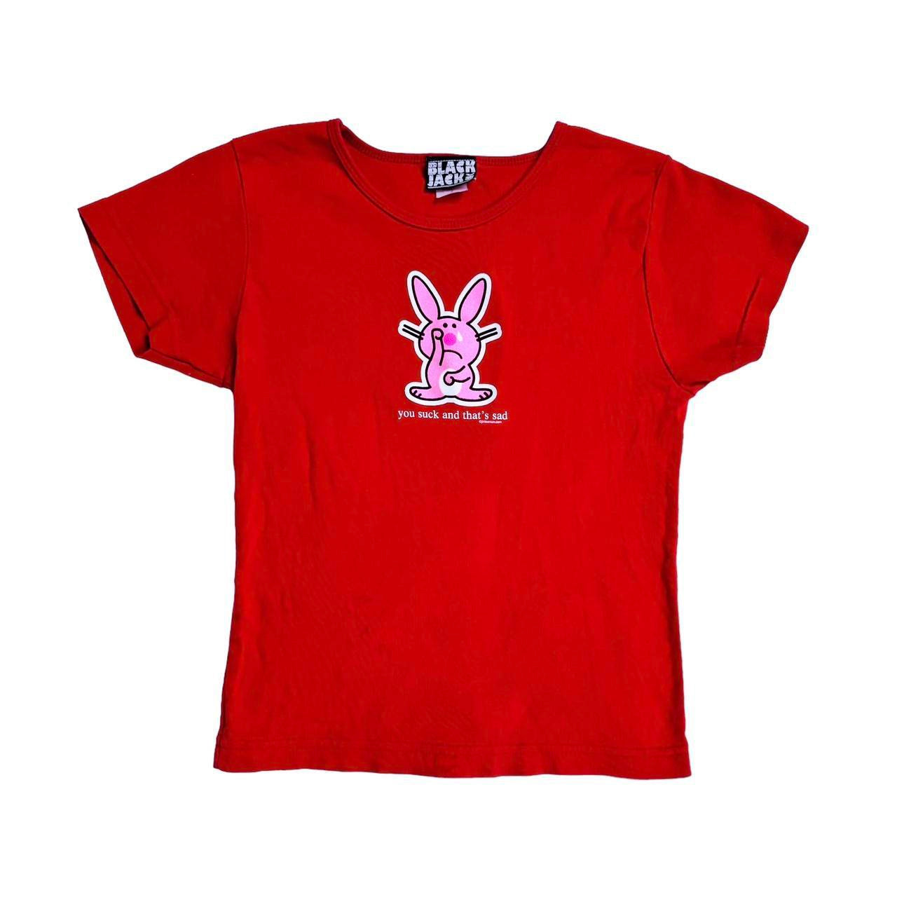 Y2K “You Suck” Happy Bunny Baby Tee (M)
