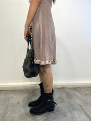 Vintage Morgan de Toi Coquette Lace up Mini Dress (S)