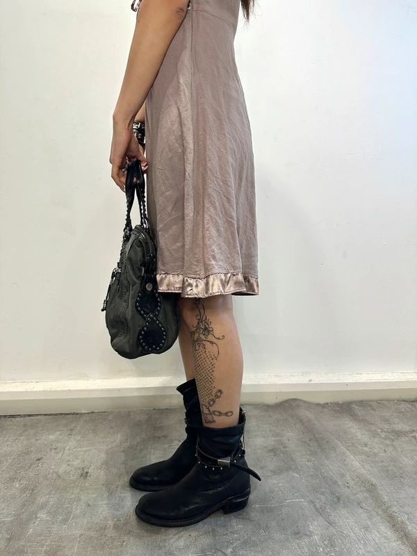 Vintage Morgan de Toi Coquette Lace up Mini Dress (S)