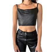 Deadstock 90s Leather Tank (S-M)