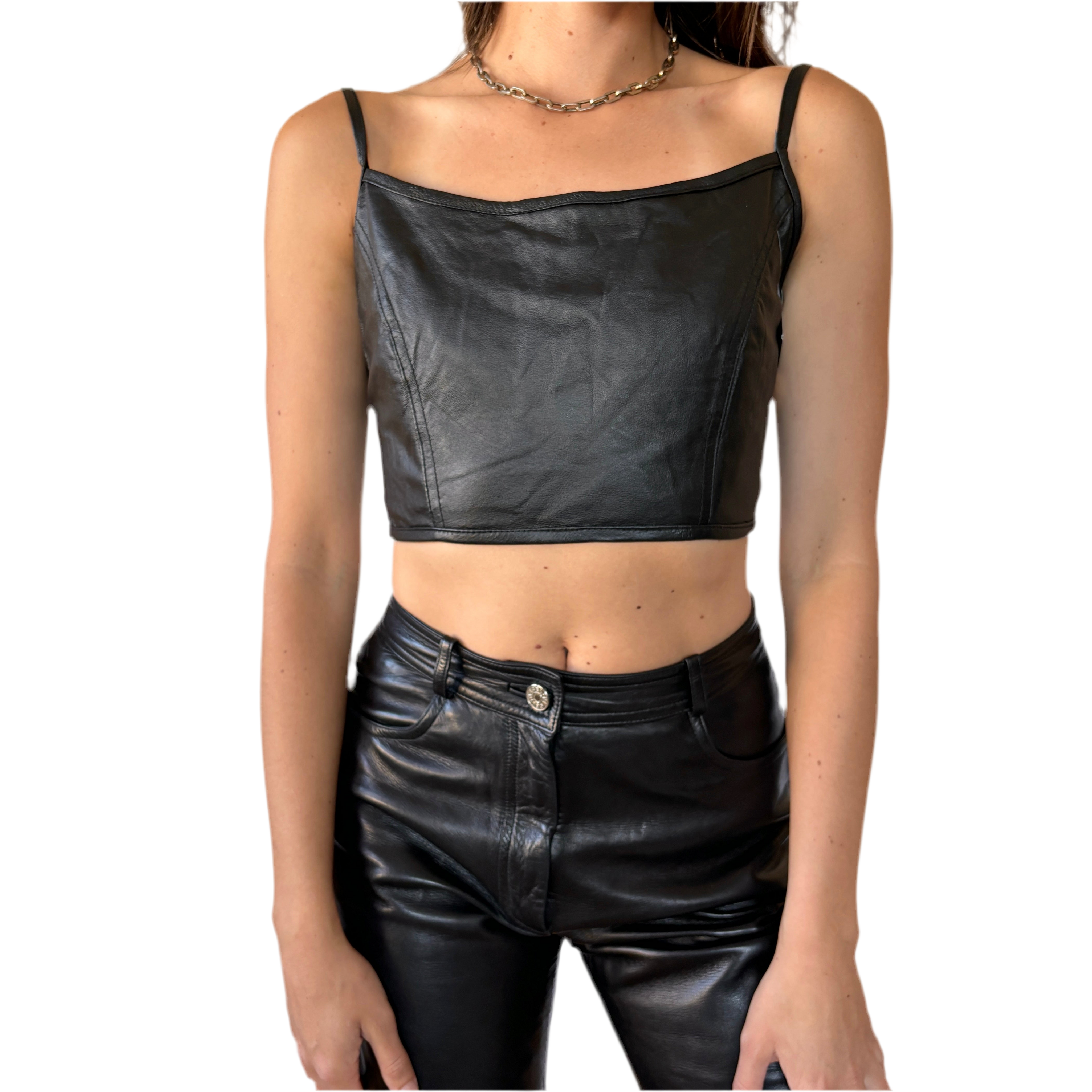 Deadstock 90s Leather Tank (M)
