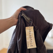 Vintage Deadstock Brown Hooded Maxi Coat (S)