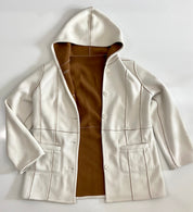 Reversible fleece coat jacket