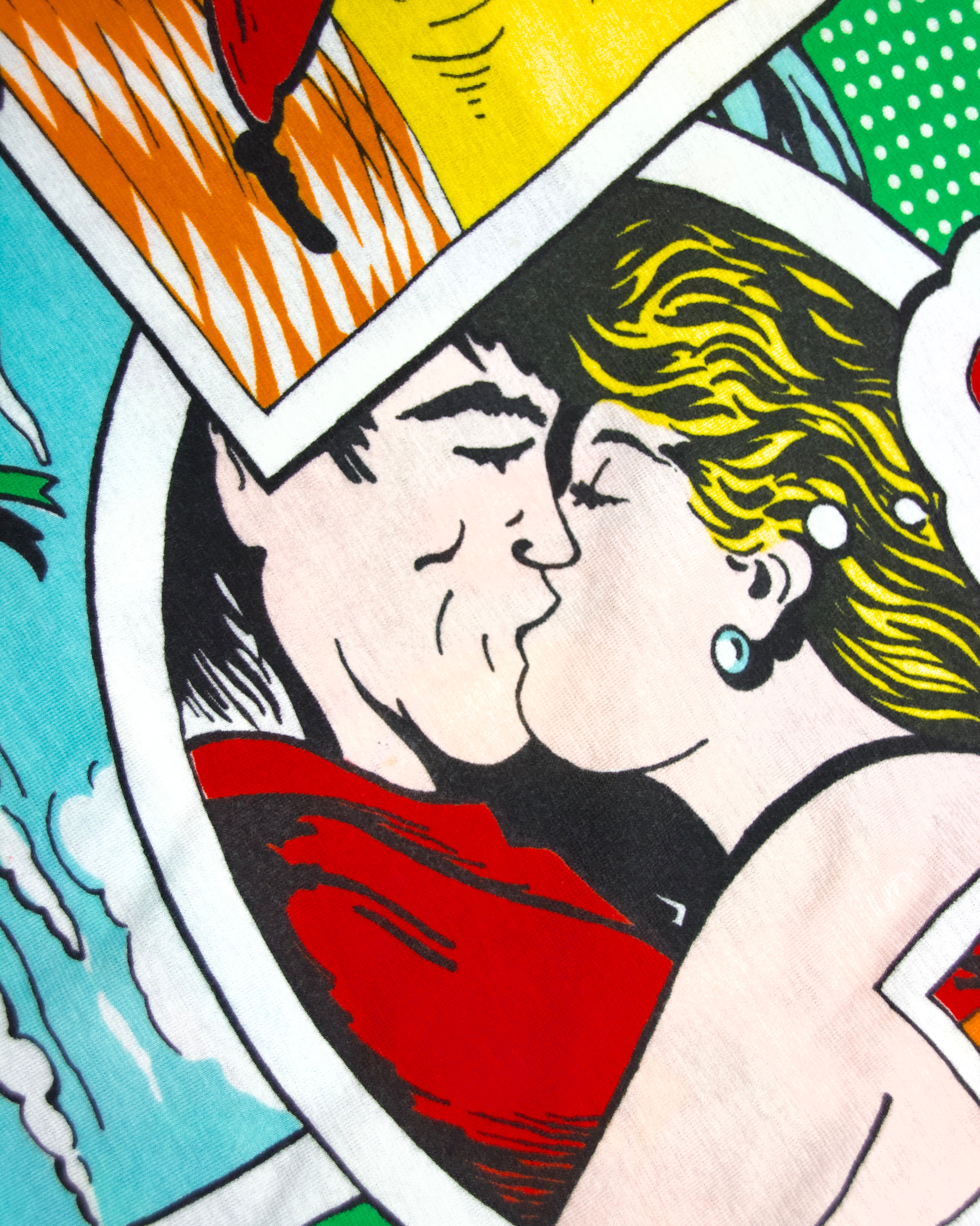 SS2004 Dolce & Gabbana Pop Art Comic Baby Tee (XS/S)