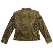 Y2K Shiny Snakeskin Jacket (M)