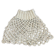 Gray Fuzzy Turtleneck Mesh Shawl (S/M)